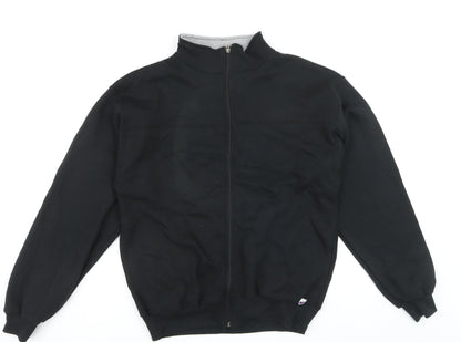 Russell Athletic Men's Black Full Zip Fleece Sweatshirt M