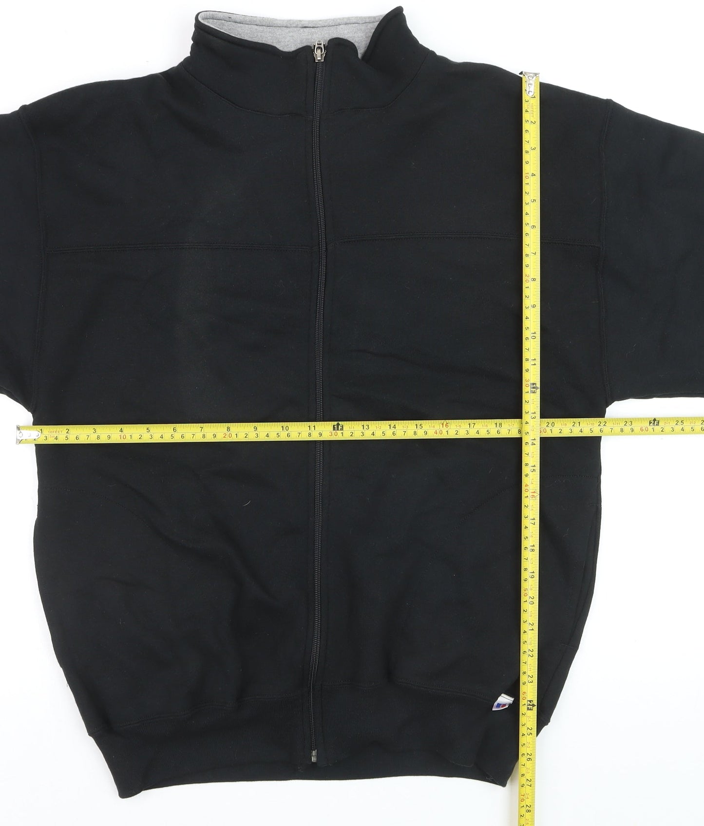 Russell Athletic Men's Black Full Zip Fleece Sweatshirt M