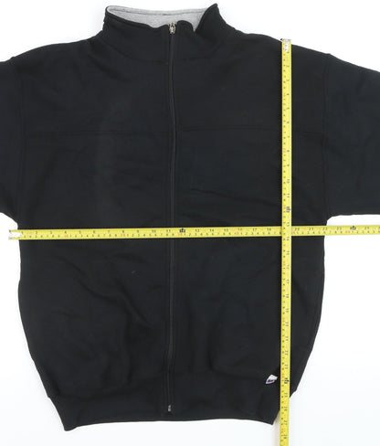 Russell Athletic Men's Black Full Zip Fleece Sweatshirt M