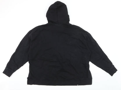Puma Men's Black Pullover Hoodie XL Fleece Cotton Blend