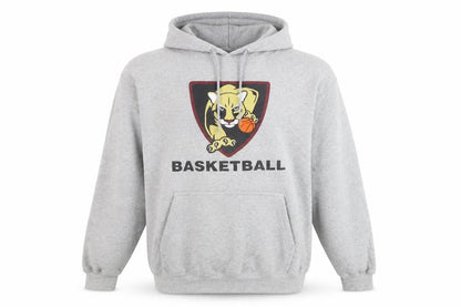 Port & Company Men's Grey Pullover Basketball Hoodie Size M