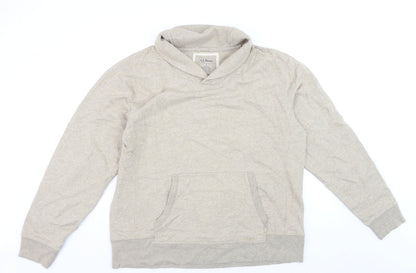 L.L.Bean Men's Beige Pullover Sweatshirt Size L Regular Fit