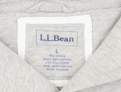 L.L.Bean Men's Beige Pullover Sweatshirt Size L Regular Fit