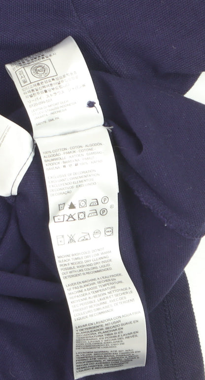 Levi's Boys Navy Blue Polo Shirt XS Short Sleeve Cotton Classic Fit