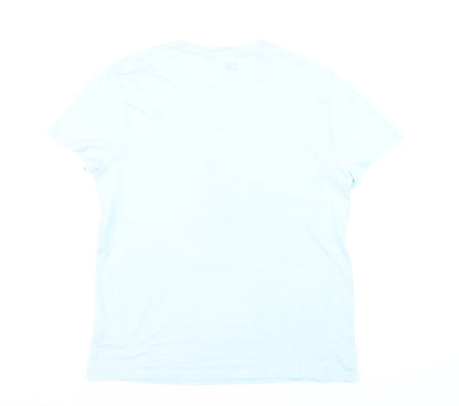 Comic Relief Mr. Grumpy Blue Cotton Women's XS T-Shirt