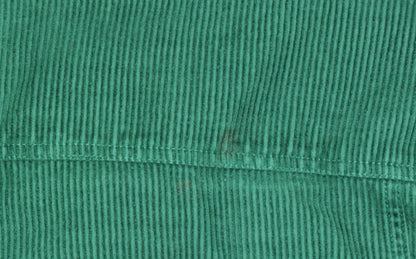 ASOS DESIGN Men's Green Corduroy Basic Jacket 2XL Relaxed Fit