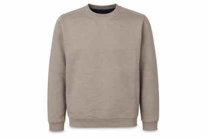 One Valley Men's Beige Crew Neck Sweatshirt Medium Pullover
