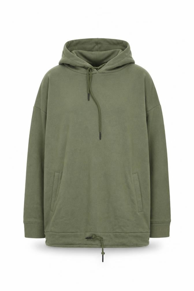 Noisy May Womens Green Pullover Hoodie Size L Drawstring Hem Casual