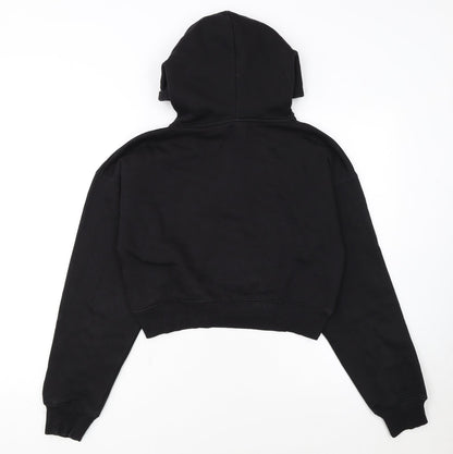 Alcott Womens Black XS 1/2 Zip Hoodie Sweatshirt