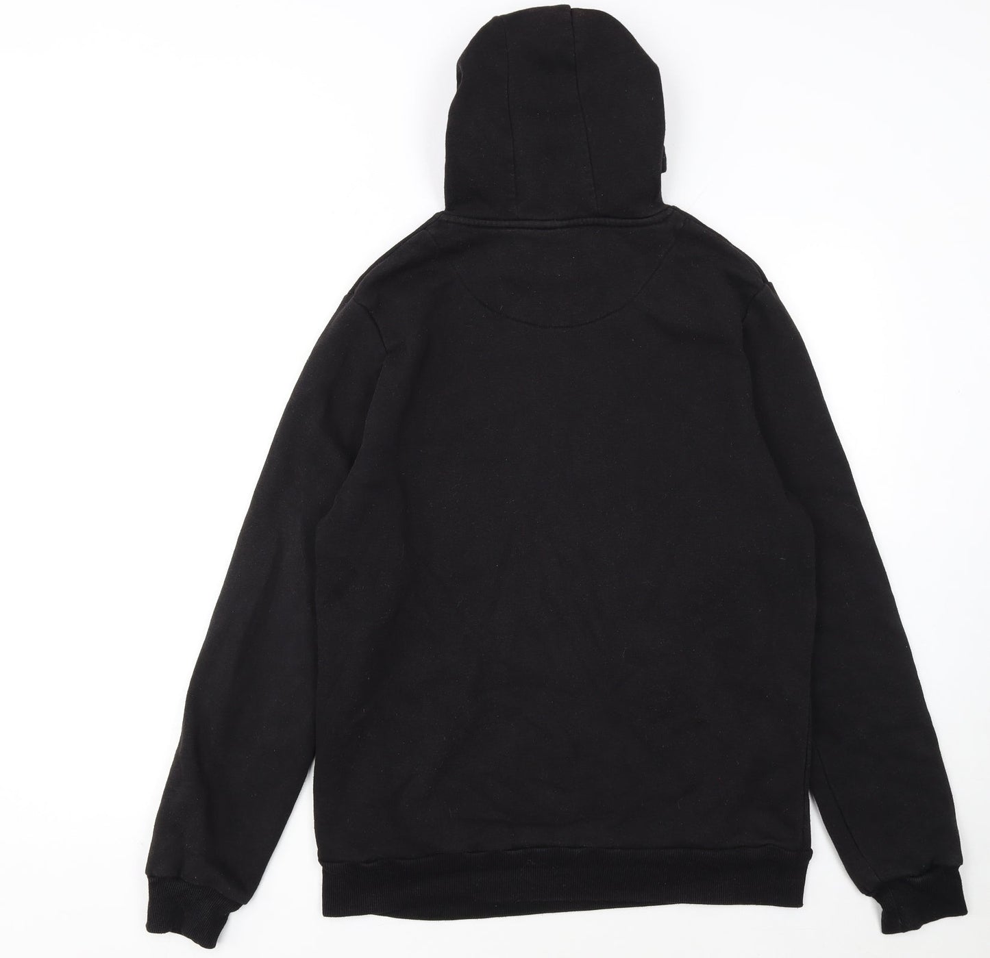 Stranger Things Men Black Pullover Hoodie L Logo Graphic Fleece