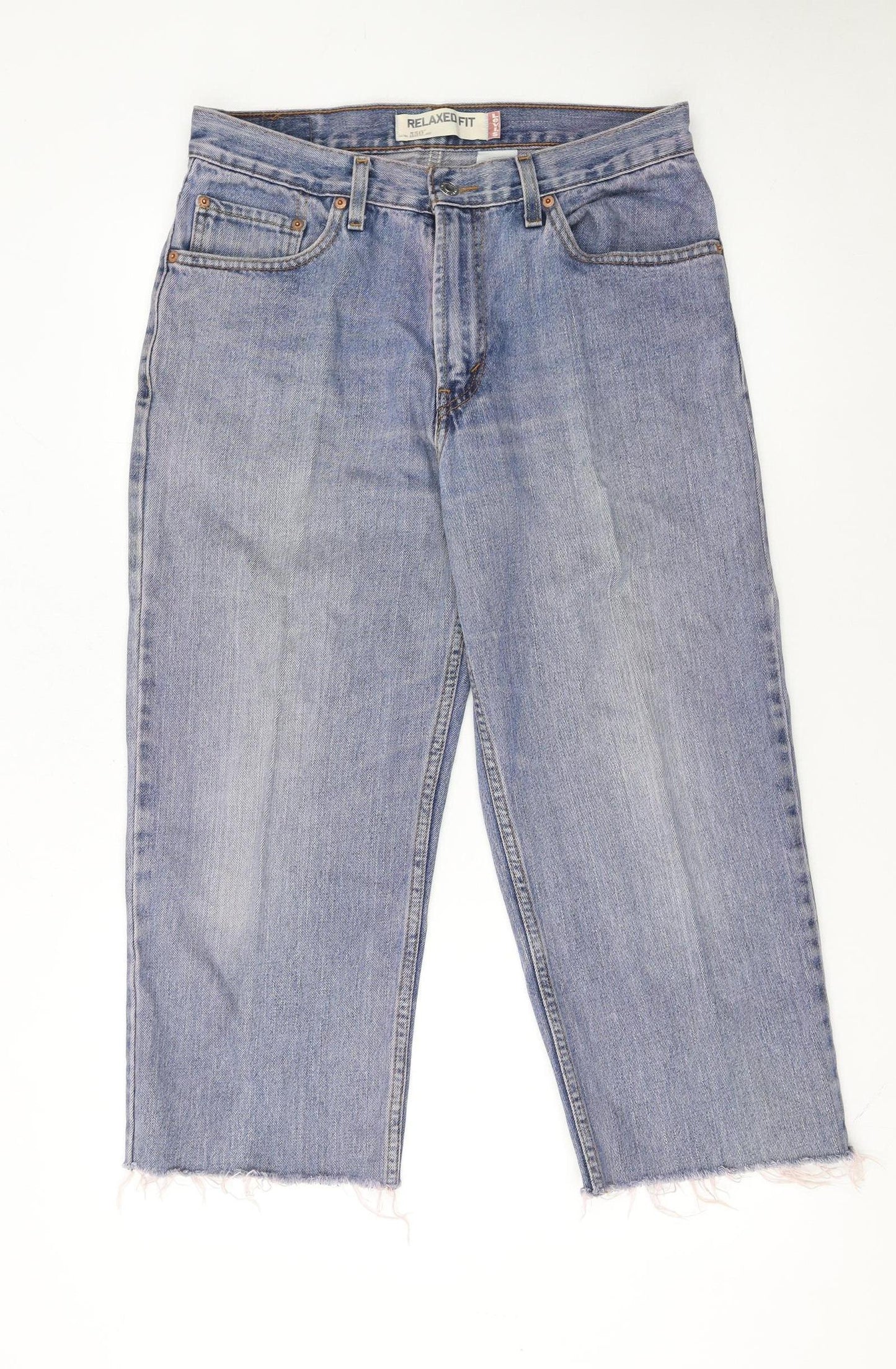 Levi's 550 Women's Blue Relaxed Fit Straight Leg Jeans Size 14