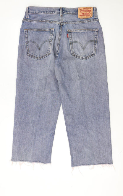 Levi's 550 Women's Blue Relaxed Fit Straight Leg Jeans Size 14