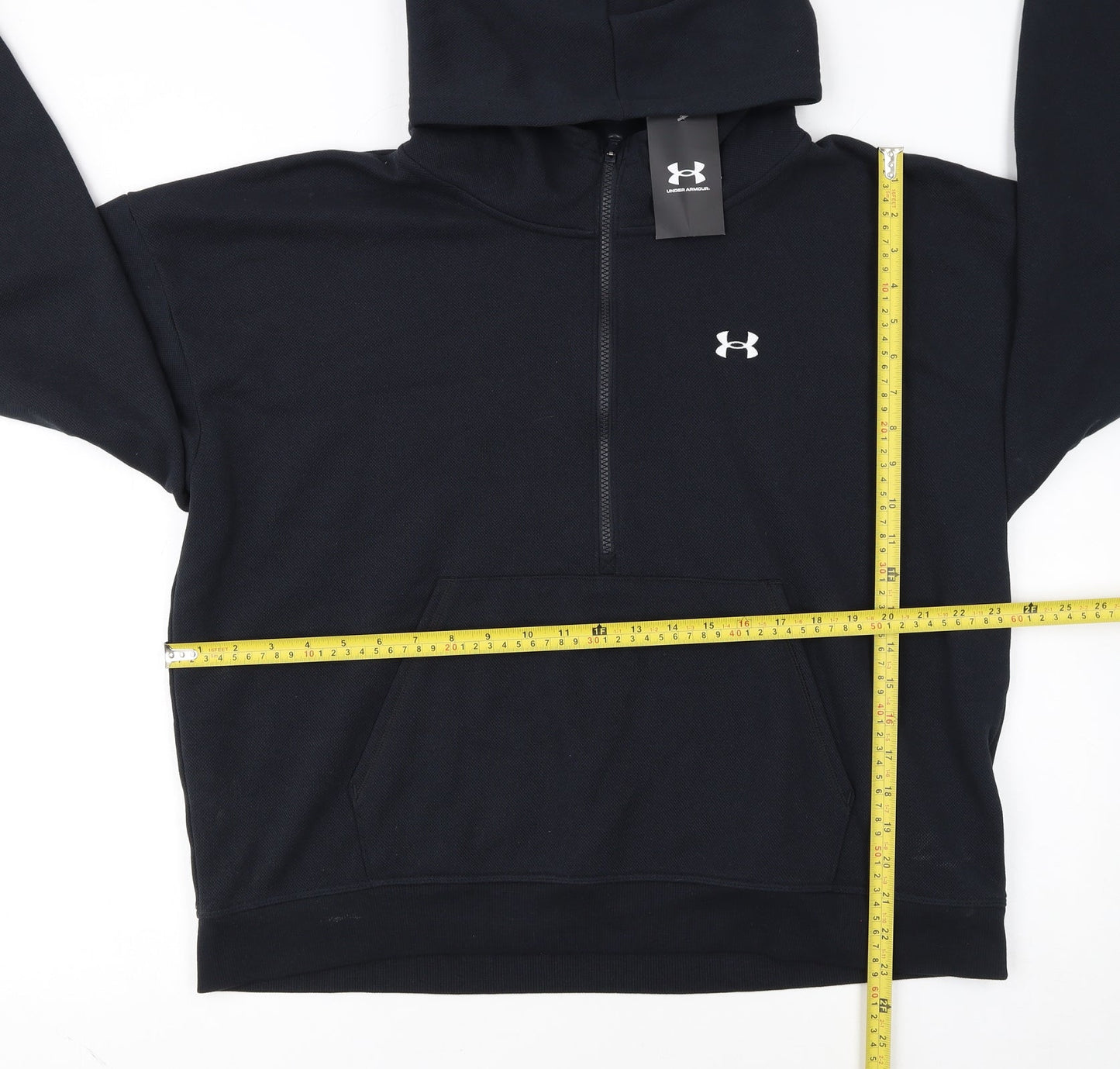 Under Armour Womens Black XL 1/2 Zip Hooded Sweatshirt