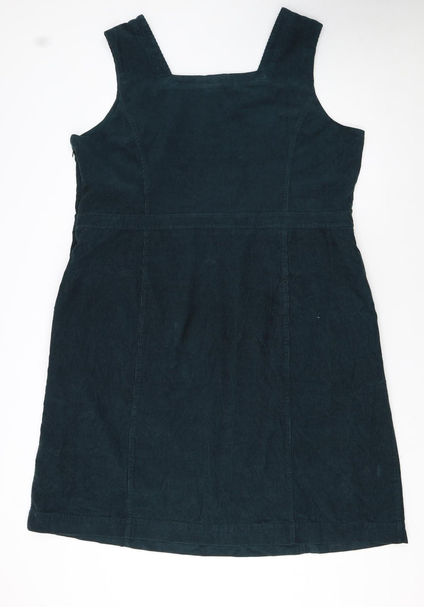 Seasalt Cornwall Women Blue Cotton Corduroy Pinafore Dress UK 24