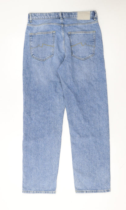 Marks and Spencer Men's Blue Straight Fit Jeans W30 L29
