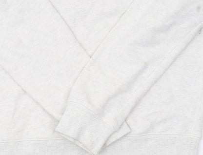 Farah Men's Ivory Small Pullover Crew Neck Cotton Sweatshirt