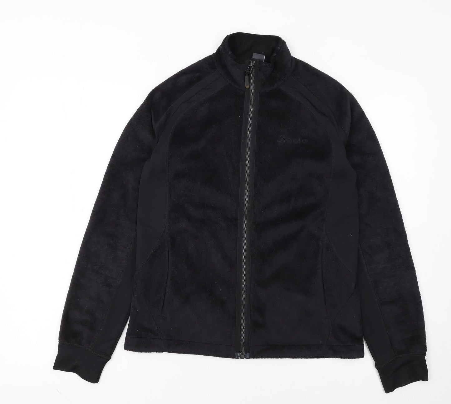 Odlo Women's Black Fleece Full Zip Jacket Size S Outdoor Casual