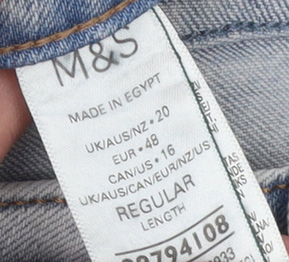Marks and Spencer Women’s Blue Mom Jeans Size 20 Regular Fit