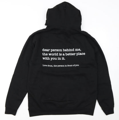 PRO RTX Men's Black Pullover Hoodie M Regular Fit Graphic Fleece