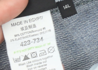 Next Women’s Blue Bootcut Jeans Size 14L Stretch Denim