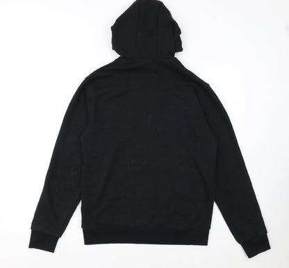 Ellesse Womens Black Hoodie UK 10 Cotton Blend Pullover