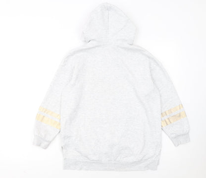 H&M Girls Grey Harry Potter Hoodie 9-10 Years Pullover Hogwarts Crest