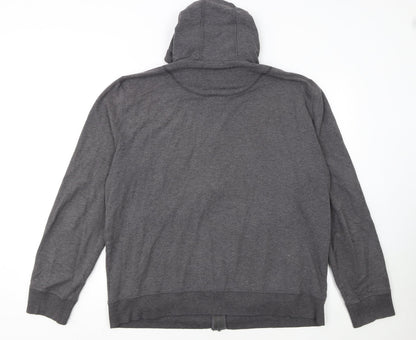 BAM Men's Grey Full Zip Bamboo Hoodie XL Breathable Lightweight