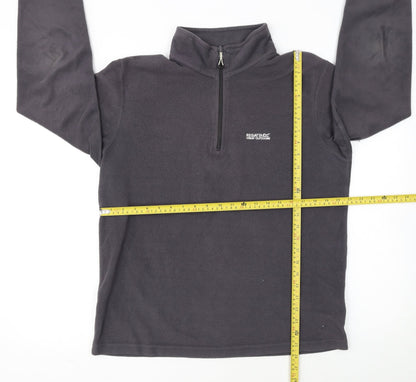 Regatta Mens Grey Fleece 1/4 Zip Pullover Sweatshirt L