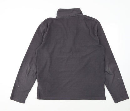 Regatta Mens Grey Fleece 1/4 Zip Pullover Sweatshirt L