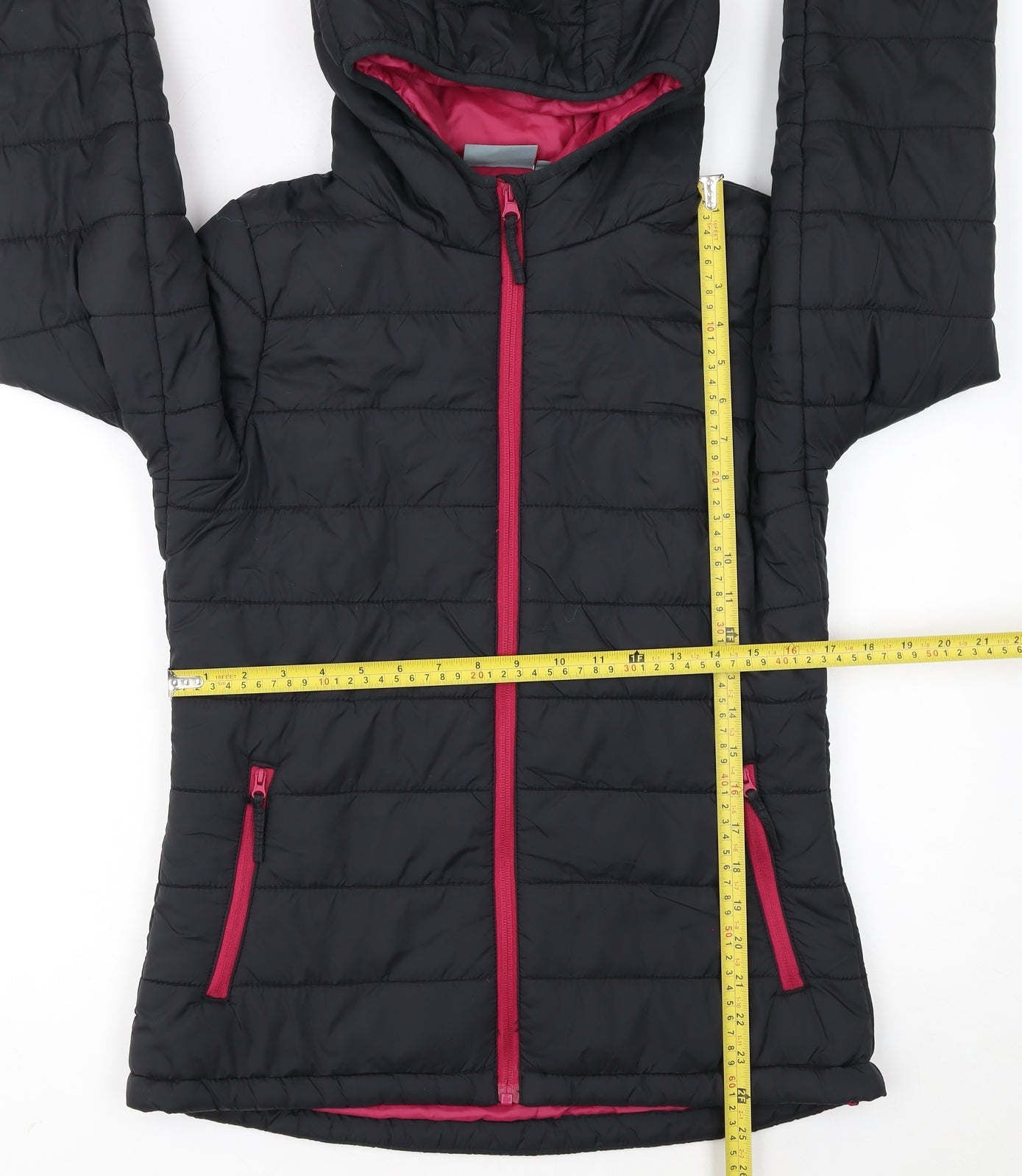 Peter Storm Womens Black Size 8 Hooded Lightweight Puffer Jacket