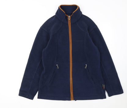 Schöffel Women's Blue Fleece Jacket Size 12 Full Zip Outdoor