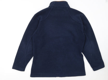 Schöffel Women's Blue Fleece Jacket Size 12 Full Zip Outdoor
