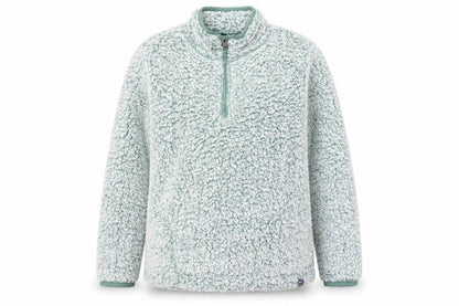 Weird Fish Womens Green 1/4 Zip Fleece Sweatshirt Size 18