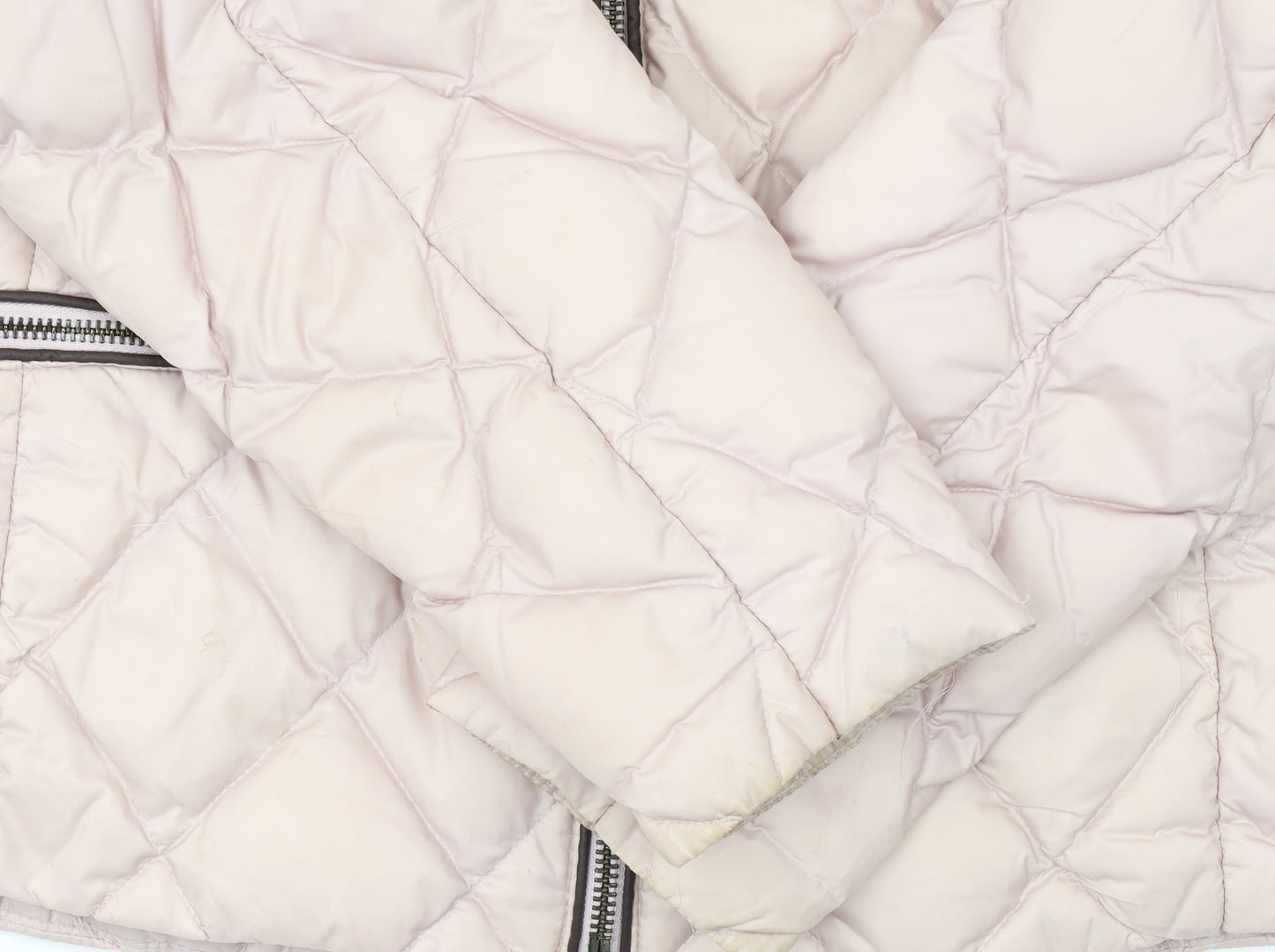 Marks and Spencer Women Pink Quilted Puffer Jacket Size 12