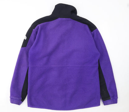 The North Face Women's Purple Fleece Jacket M Outdoor Full Zip