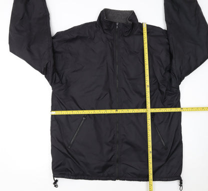 Modern Classics Men's Black L Basic Full Zip Jacket Lined Lightweight