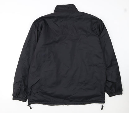 Modern Classics Men's Black L Basic Full Zip Jacket Lined Lightweight