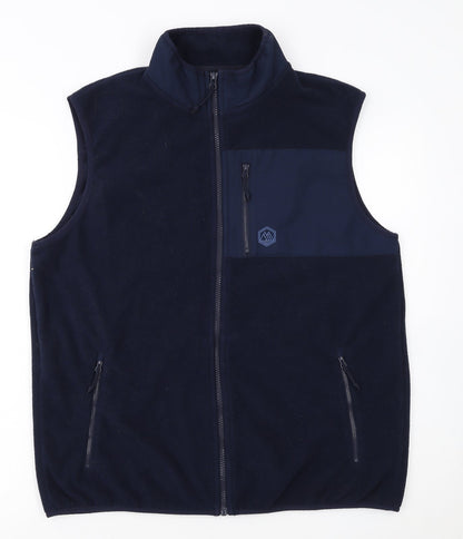 Marks and Spencer Men’s Blue Fleece Bodywarmer Waistcoat L