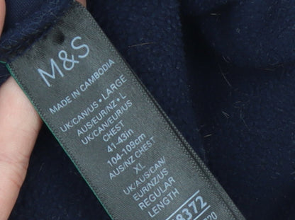 Marks and Spencer Men’s Blue Fleece Bodywarmer Waistcoat L