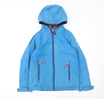 Tribord Boys Blue Waterproof Hooded Sailing Jacket 8 Years