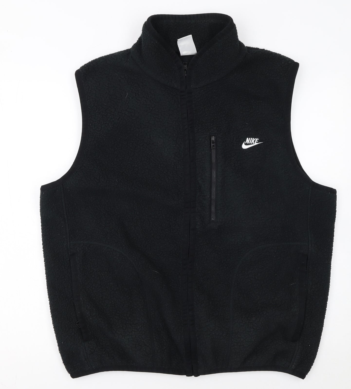 Nike Men's Black Fleece Bodywarmer Waistcoat Size M