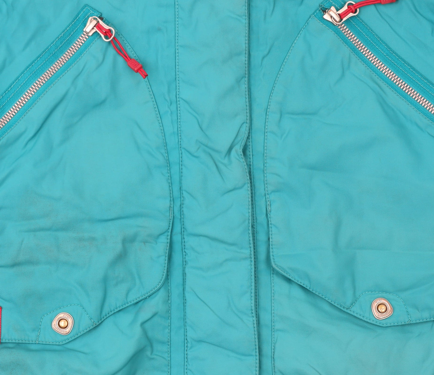 Didriksons Girls Blue Waterproof Hooded Parka Coat 11-12 Years