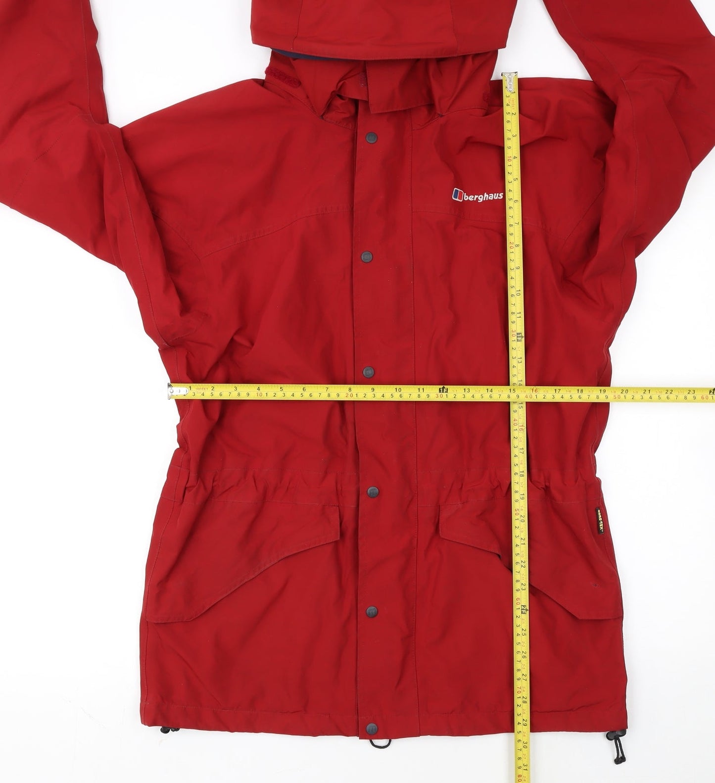 Berghaus Men's Red Waterproof Parka Jacket Size S Hooded Outdoor