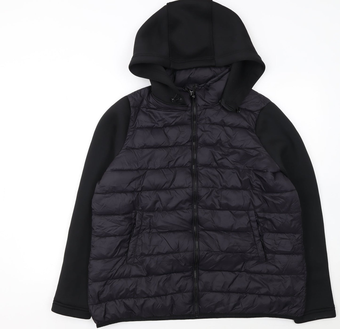 Very Women’s Black Quilted Hooded Puffer Jacket Size 18