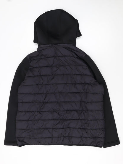 Very Women’s Black Quilted Hooded Puffer Jacket Size 18