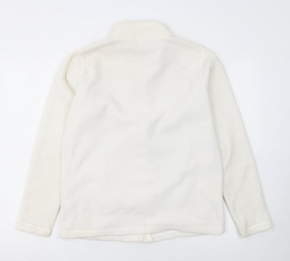 Anthology Women’s White Fleece Full Zip Jacket Size 18/14