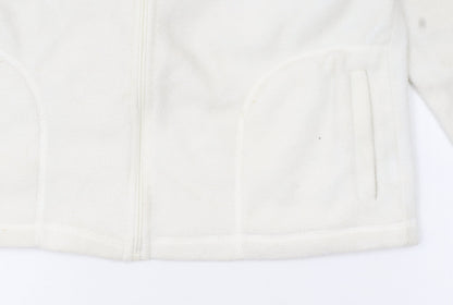 Anthology Women’s White Fleece Full Zip Jacket Size 18/14