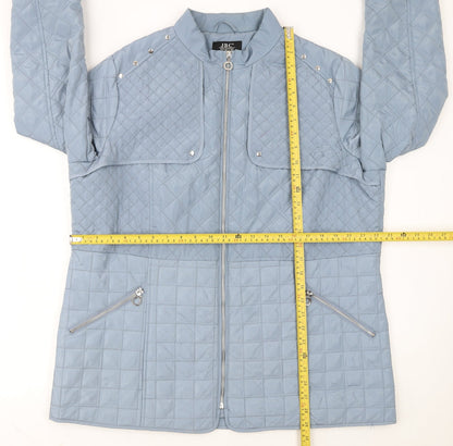JBC Collection Women’s Blue Quilted Full Zip Jacket Size 16