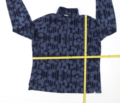 Orla Kiely x Regatta Women's Blue 1/2 Zip Fleece Pullover UK 16