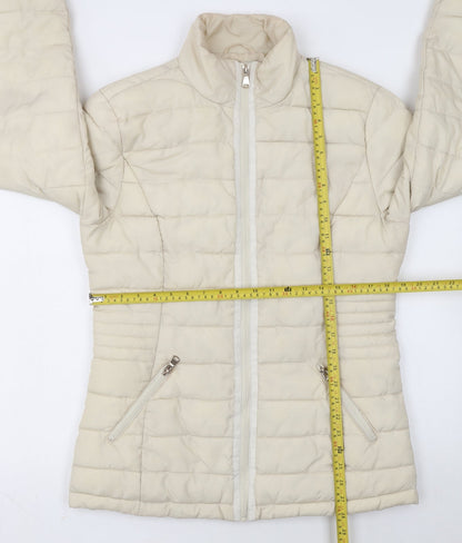 Dorothy Perkins Women’s Ivory Tall Puffer Jacket Size 12